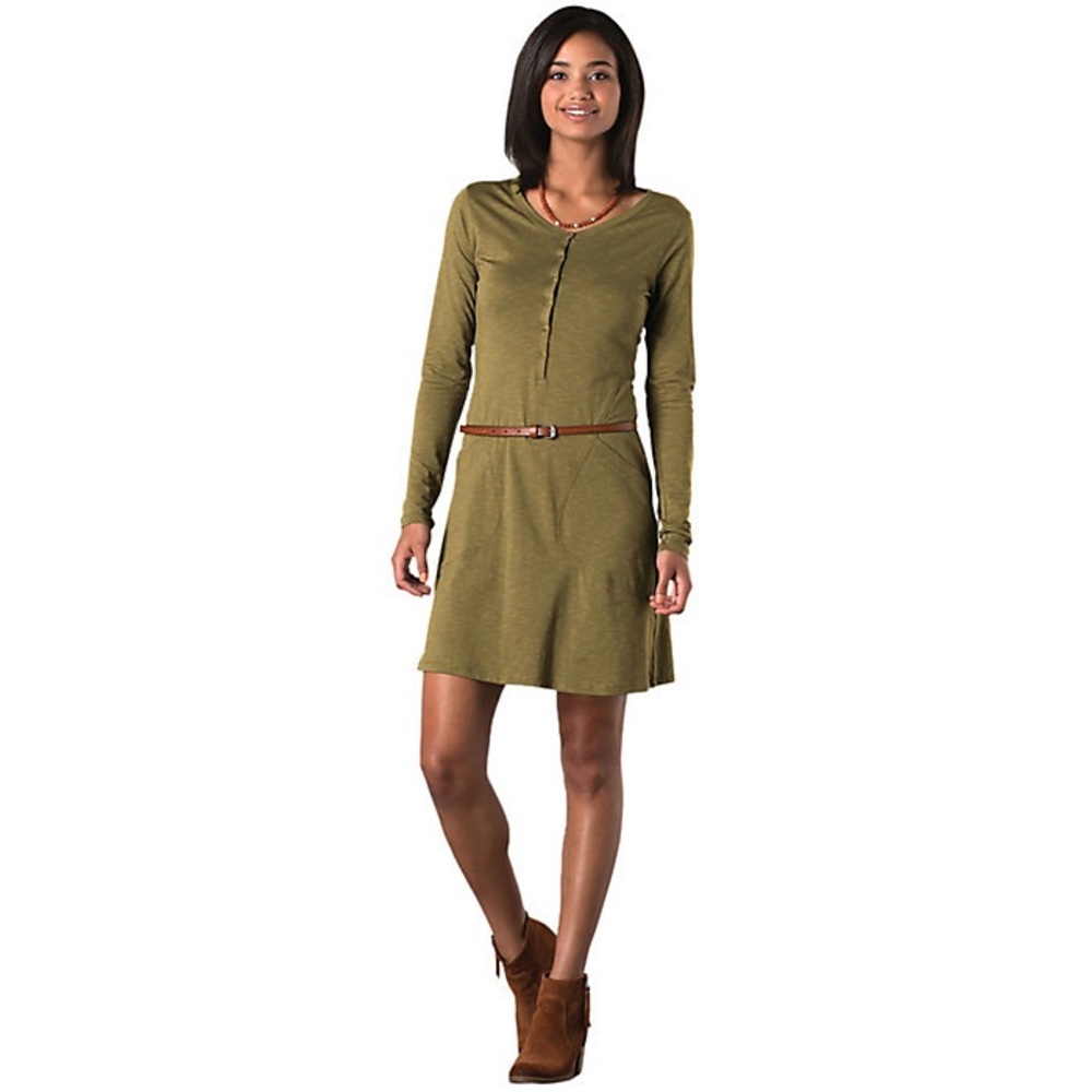 Horny Toad tan Rooney dress with pockets, small